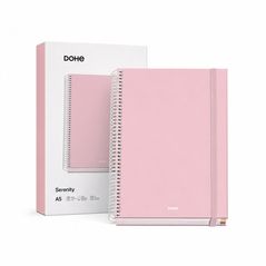 Dohe Serenity A5 Spiral Notebook Pink 100 Sheets