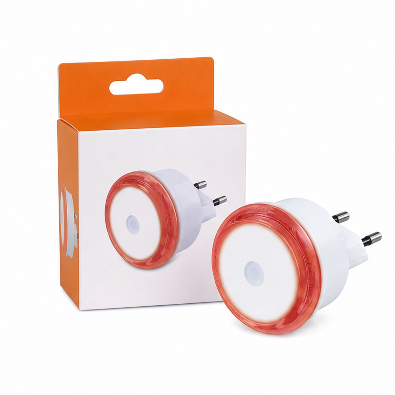 Veilleuse LED Hama Basic avec fiche, capteur de crépuscule, blanche