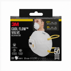 3M Cool Flow 8812 FFP1 avec valve, lot de 3