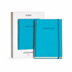 Dohe Colour Vives A5 grid notebook 100 sheets cyan