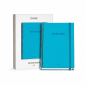 Dohe Colour Vives A5 spiral notebook, 100 sheets, 5 mm grid, cyan blue