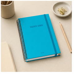 Dohe Colour Vives A5 grid notebook 100 sheets cyan