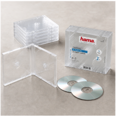 Hama Standard CD Double Jewel Case, pack of 5