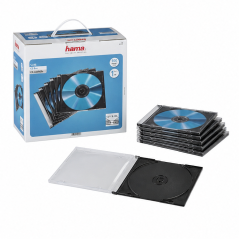 Hama Slim CD Case 100-Pack Black and Clear