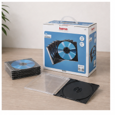 Hama Boîtier CD Slim x100 noir et transparent