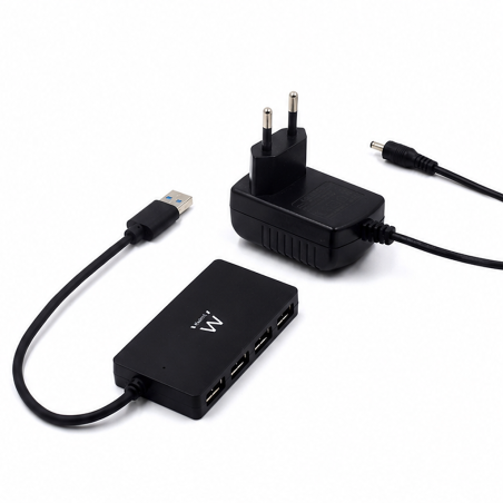 Hub USB Ewent EW1134 4 ports USB 3.2 Gen1 noir