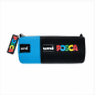 Posca black and blue canvas pouch 8.5 x 19.5 cm