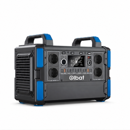 Elbat station d’énergie portable 1000W 327600mAh noire