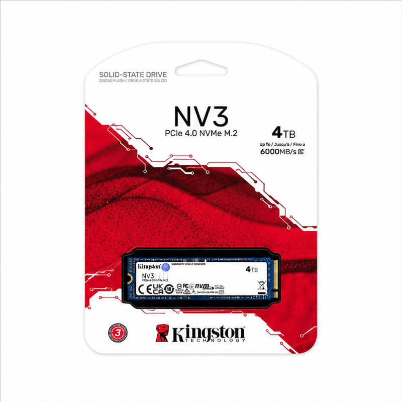 Kingston NV3 SSD M.2 2280 PCIe 4.0 NVMe 4 To