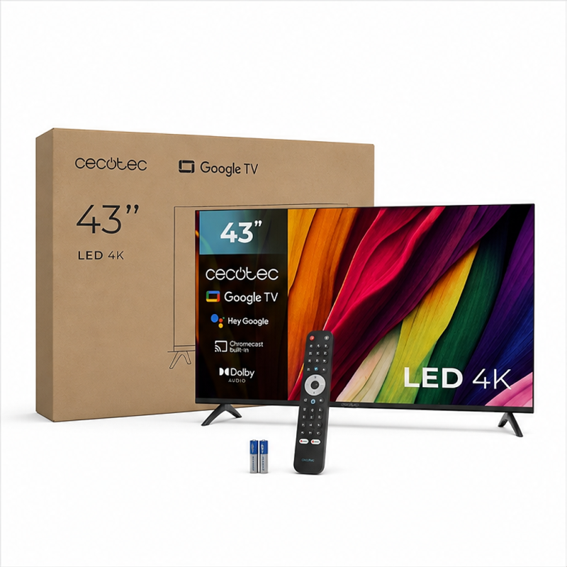 Cecotec A4 series ALU40043 TV 43" 4K UHD Google TV