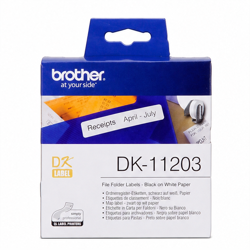 Brother DK-11203 Étiquettes originales pour dossiers 17 x 87 mm, 300 unités