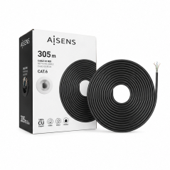 Aisens Outdoor Cat.6 305 m Network Cable Black
