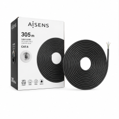 Aisens câble réseau extérieur Cat.6 305 m noir