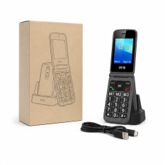 SPC Stella 3 4G clamshell phone with SOS