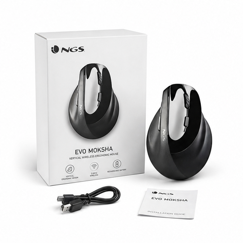 Souris ergonomique sans fil NGS Evo Moksha