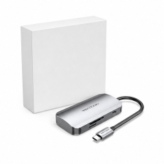Vention 6-in-1 USB-C Hub Gray 0.15 m