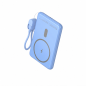 Leotec Wireless Power Bank 5000 mAh 20W Blue