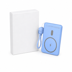 Leotec Power Bank sans fil 5000 mAh 20W bleu