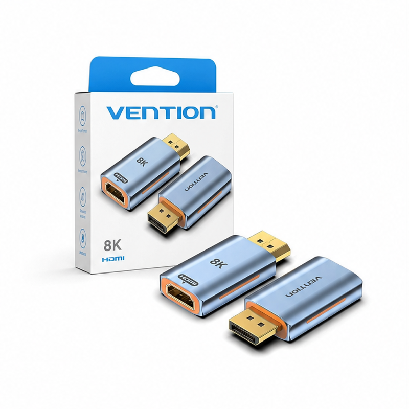 Vention DisplayPort to HDMI 8K Adapter, male to female, blue