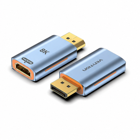 Vention adaptateur DisplayPort vers HDMI 8K, mâle vers femelle, bleu