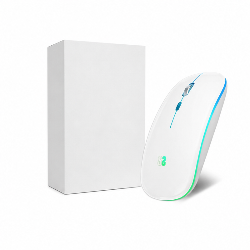 Subblim Souris sans fil LED Dual Flat Mouse Blanc