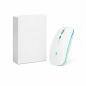Subblim Wireless LED Dual Flat Mouse White