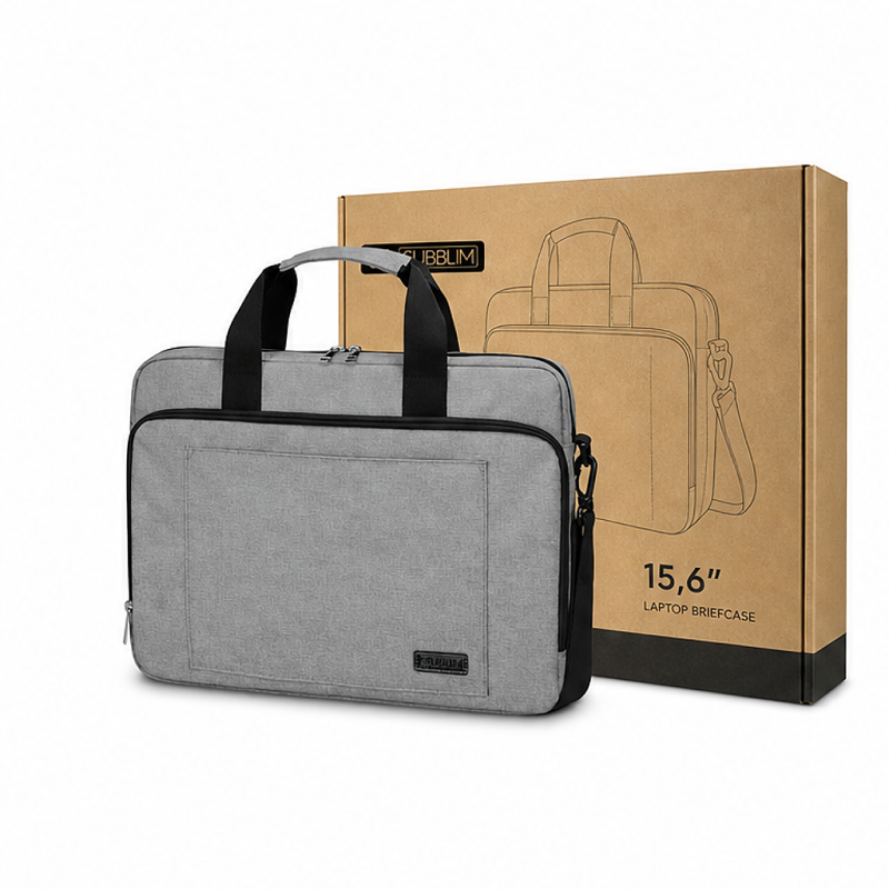 Subblim Air Padding 15.6" Laptop Briefcase, Gray