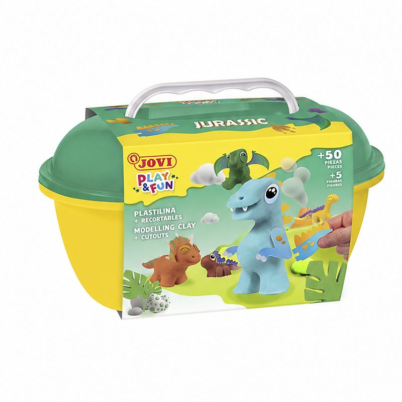 Jovi Play & Fun Coffret Jurassic de pâte à modeler