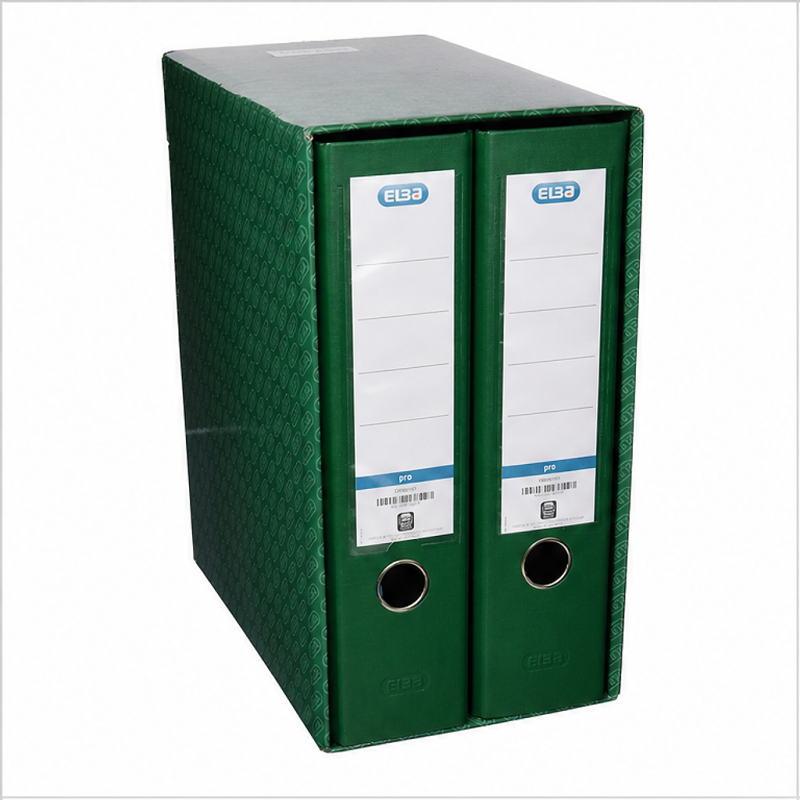 Elba Rado Top module de 2 classeurs à levier A4, dos 80 mm, vert