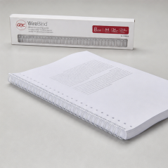 GBC WireBind 8 mm White Spines - 100 Pack