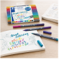 Staedtler 3004 Feutres de calligraphie double pointe, étui de 12 couleurs