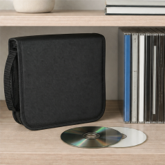 Hama CD/DVD Wallet 40, Black Antistatic