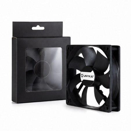 UNYKAch Server Fan 120 mm 4 broches | 120 x 120 x 25 mm
