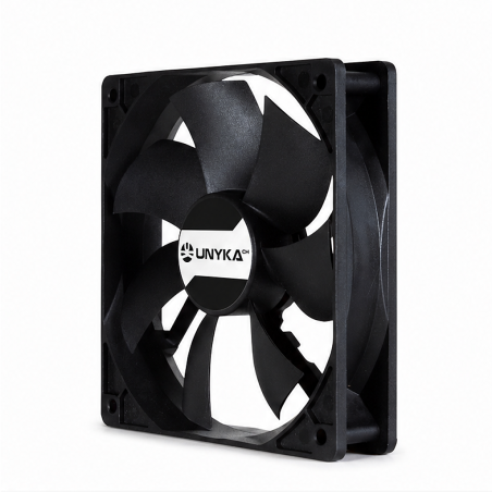 UNYKAch Server Fan 120 mm, 120 x 120 x 25 mm, double roulement, 4 broches