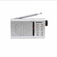 Daewoo DW1037 AM/FM portable radio silver