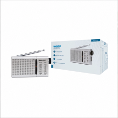 Daewoo DW1037 AM/FM portable radio silver