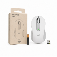 Logitech Signature M650 L blanc cassé | Souris sans fil