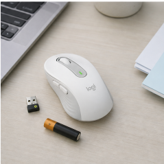 Logitech Signature M650 L blanc cassé | Souris sans fil