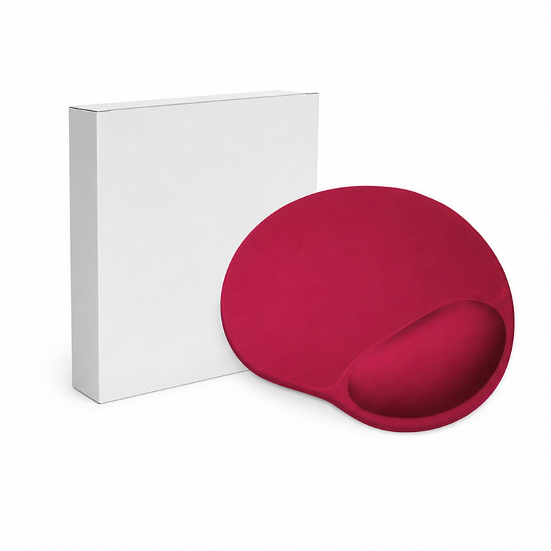 Trust BigFoot ergonomic mouse pad with gel wrist rest red