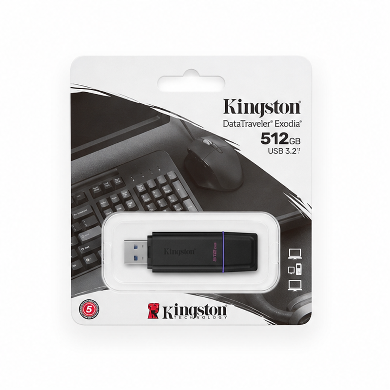 Kingston DataTraveler Exodia 512GB USB 3.2 Gen 1 Flash Drive