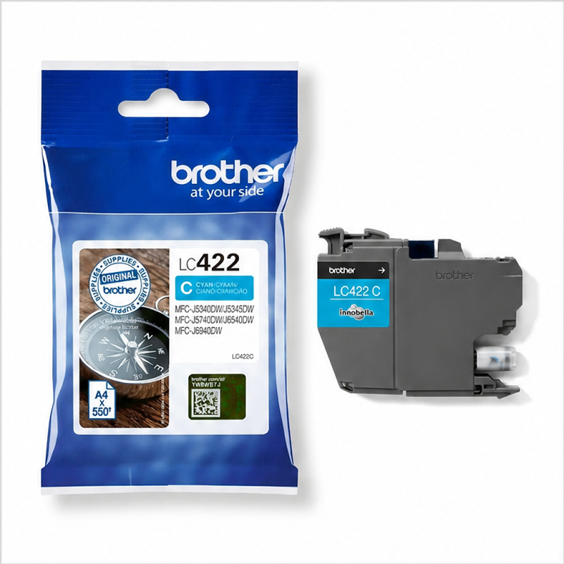Brother LC422C Original Ink Cartridge - Cyan