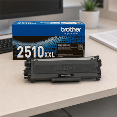 Genuine Brother TN2510XXL Black Toner, 5,000 Pages