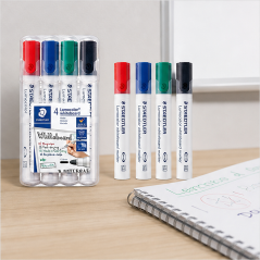 Staedtler Lumocolor 351 4-Pack Whiteboard Markers
