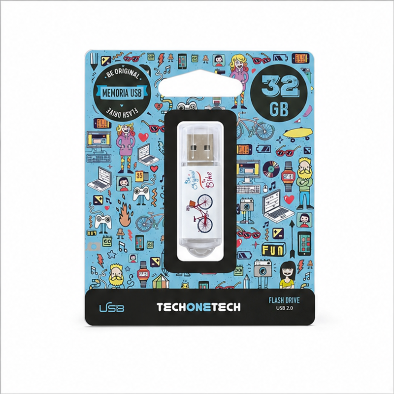TechOneTech Be Bike 32GB USB 2.0 Flash Drive