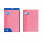 Oxford Europeanbook 1 cahier spirale A4+ quadrillé 5x5, 80 feuilles, rose