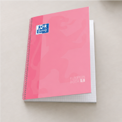 Oxford Europeanbook 1 cahier spirale A4+ rose