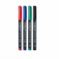 Staedtler Lumocolor 317 permanent markers, 4-pack, assorted colours