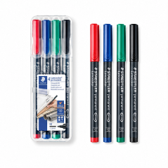 Staedtler Lumocolor 317 4-Pack Assorted Colours