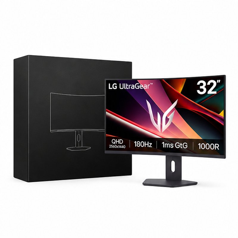 LG UltraGear 32G600A-B Moniteur gaming incurvé 31,5" QHD 180 Hz