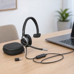 HP Poly Mission 615 wired monaural USB headset